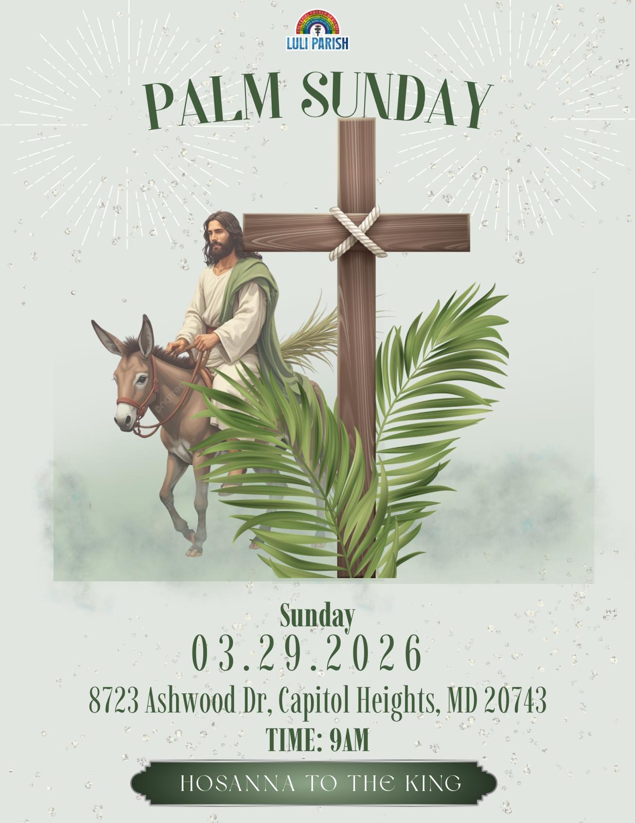 PALM SUNDAY 2026